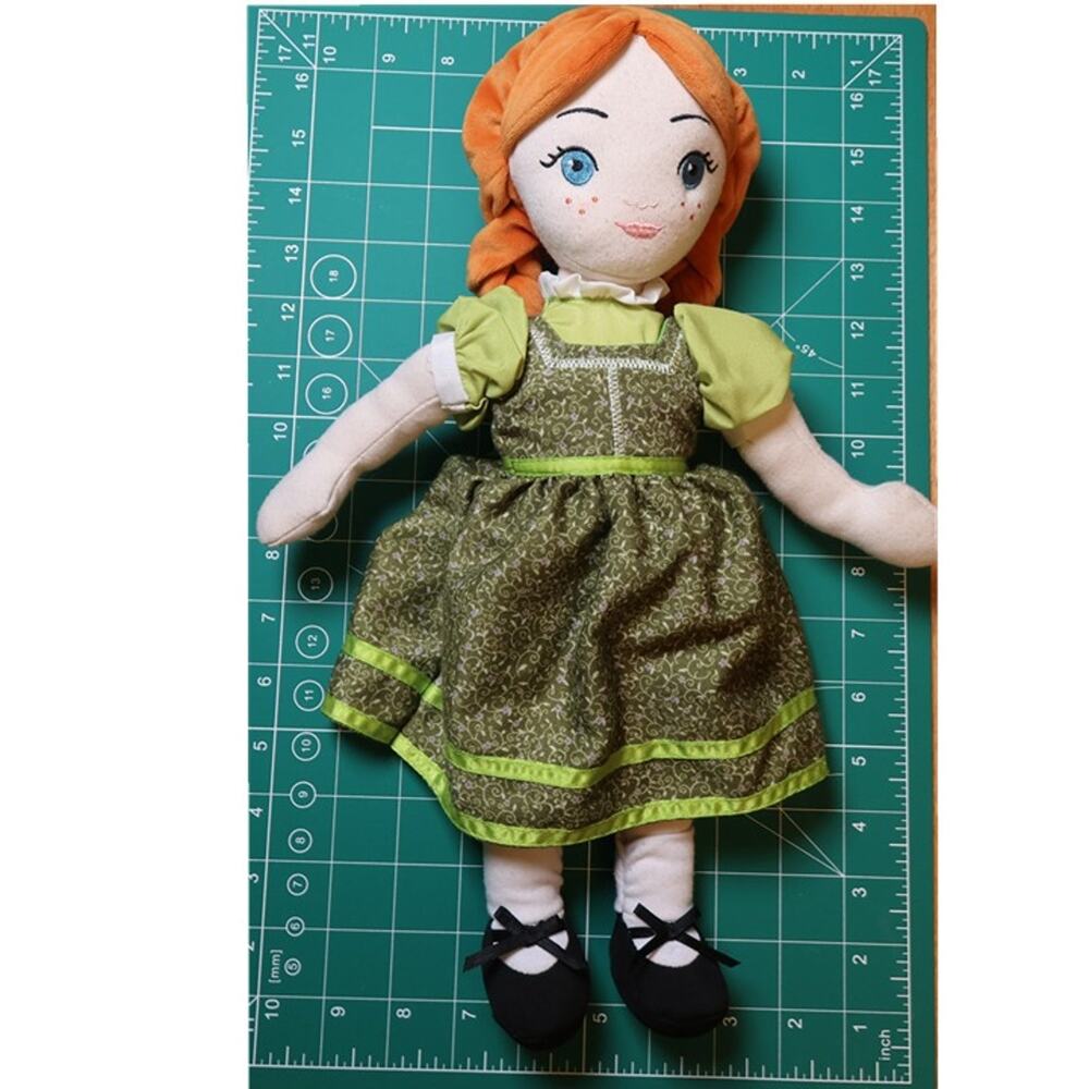 Disney Theatrical Group Rag Doll Red Braids Green Dress 18" Plush Soft Doll - Picture 5 of 6